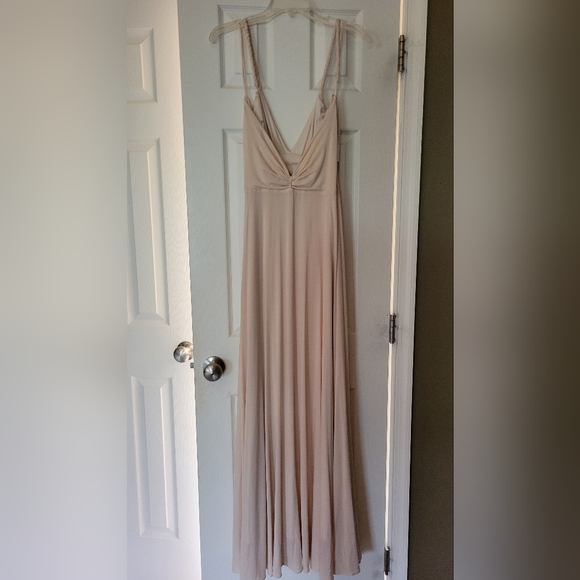 BCBG Blush Pink Dress with Beaded Accents - Picture 3 of 3